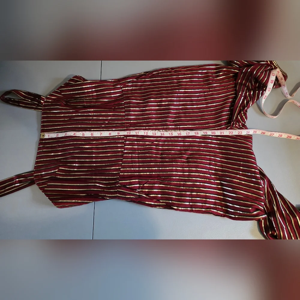NWT Show Me Your MuMu Yvonne Metallic Striped Jumpsuit Size Small